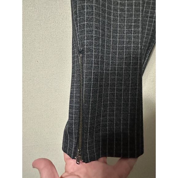 Lane Bryant Women’s Plus Sz 18 Pants Black Checked Straight Leg Zipper Legs NWT - Picture 4 of 16